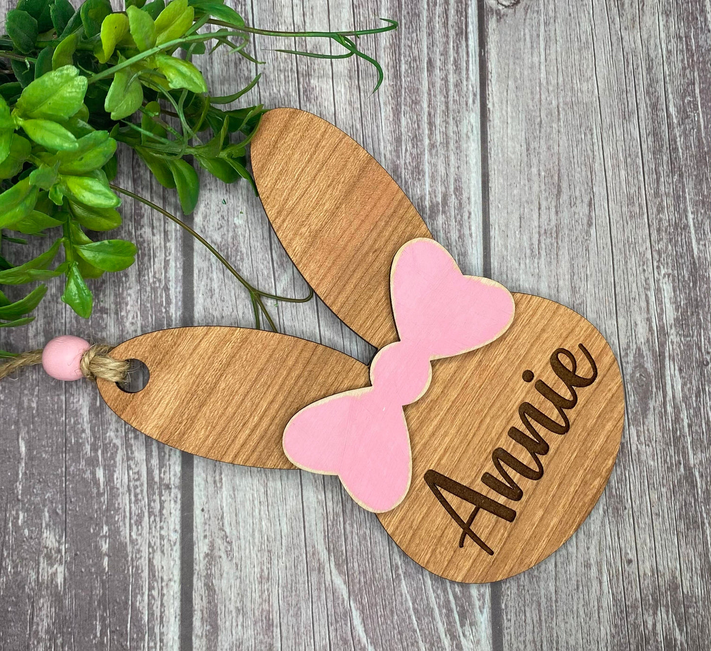 Personalized Easter Bunny Basket Tags