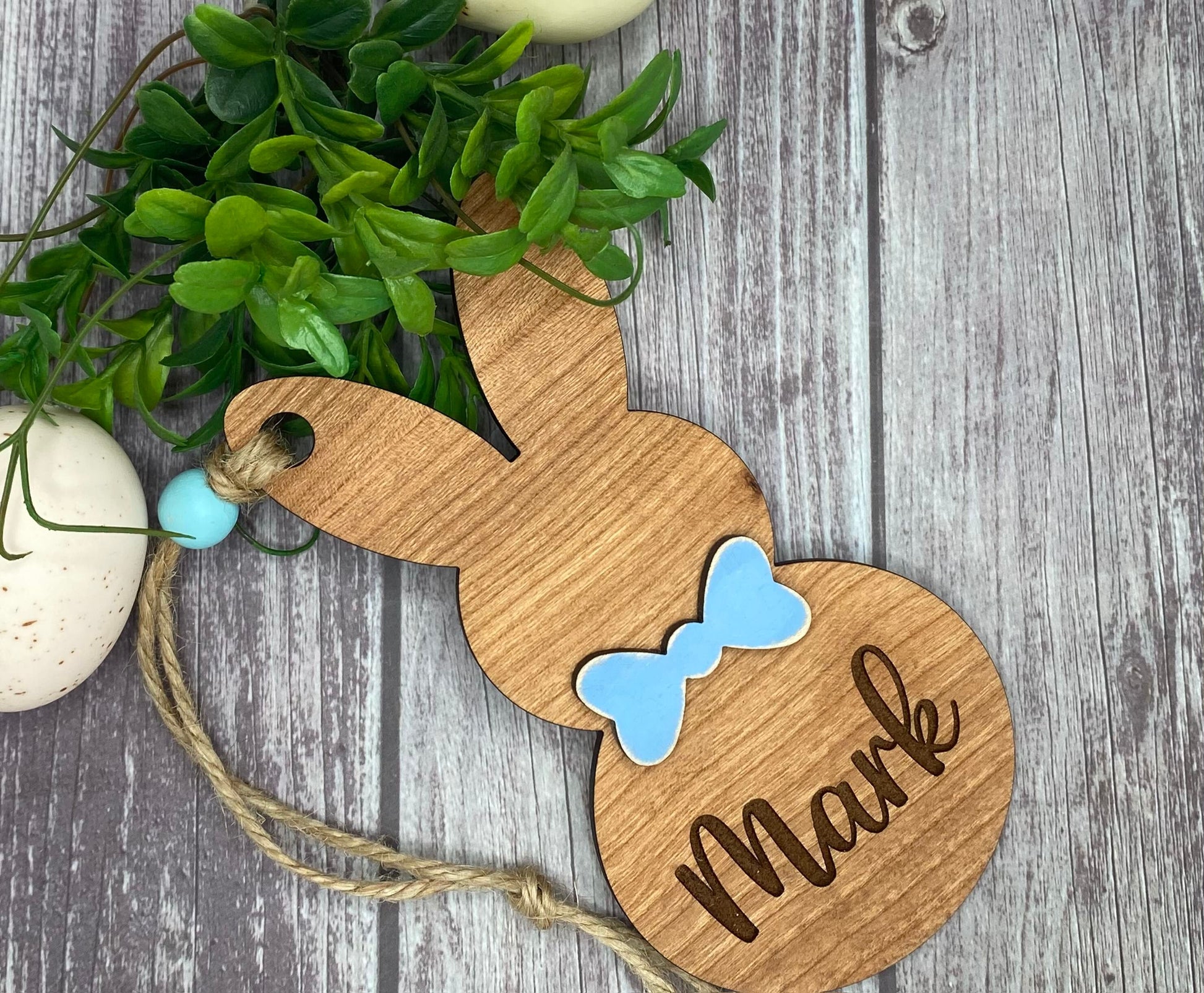 Personalized Easter Bunny Basket Tags