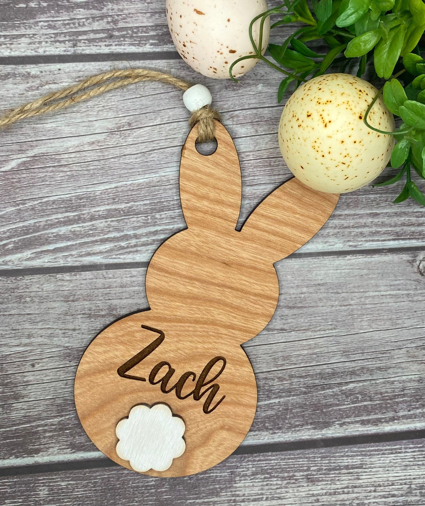 Personalized Easter Bunny Basket Tags