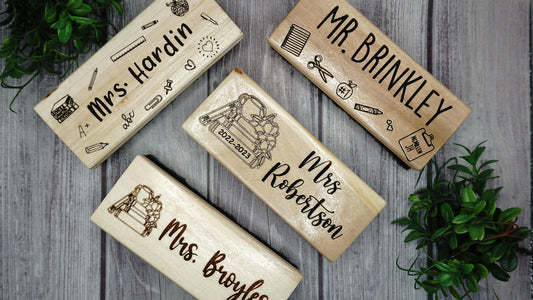 Personalized Laser Cut White Board Erasers