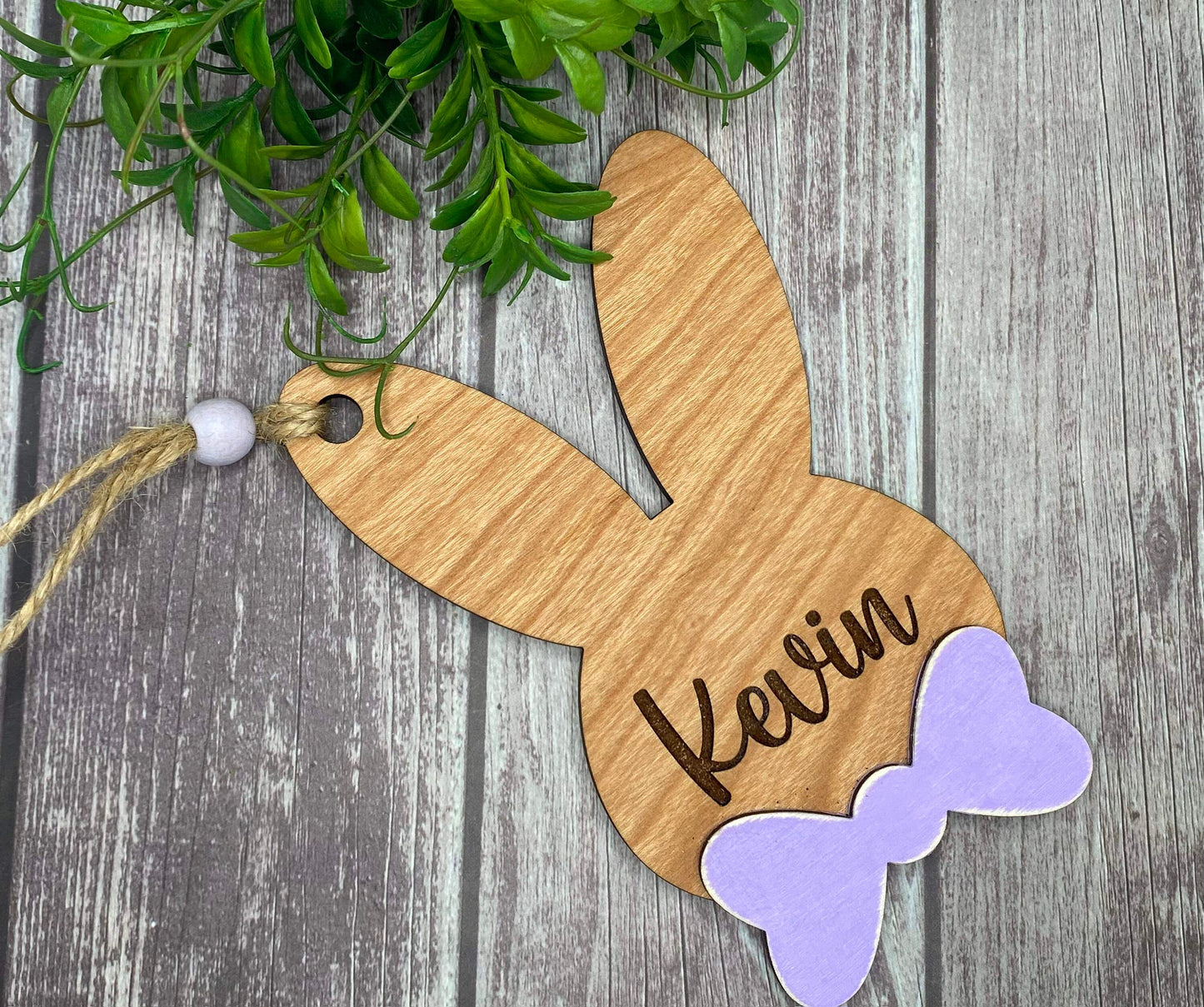 Personalized Easter Bunny Basket Tags